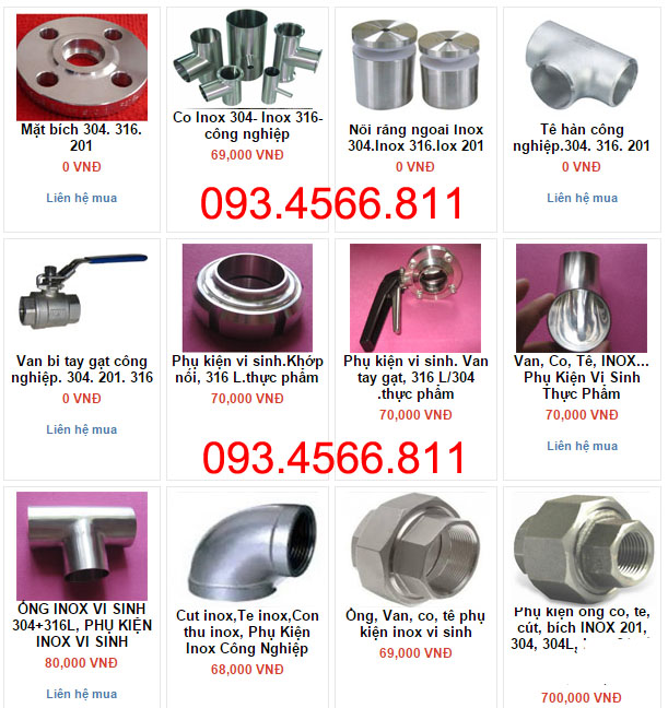 phụ kiện inox 304